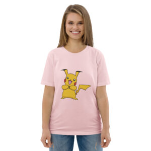 Maglietta in cotone organico unisex Happy Pikach