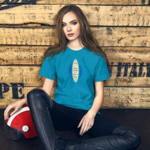 Real surfer T-Shirt colorata unisex per amanti del surf